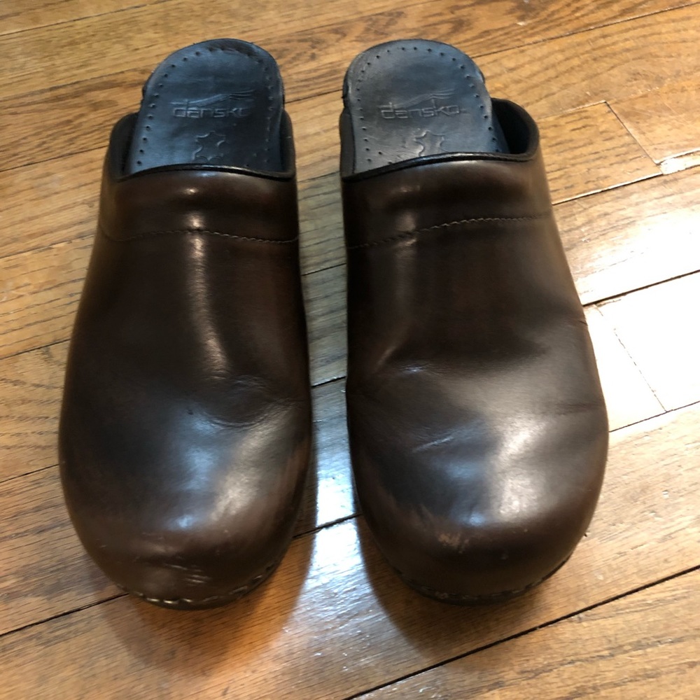 Dansko slip-on clogs brown size 38